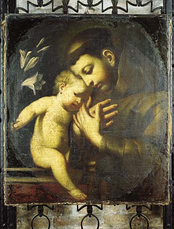 Sant'Antonio con Gesu bambino e il giglio