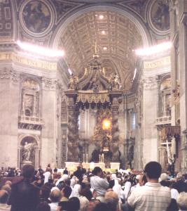 S Pietro - Papal mass