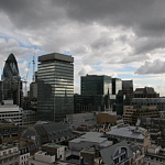 View on City of London from the Monument.