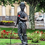 Vevey. Statue Charly Chaplin
